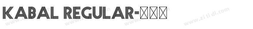 Kabal Regular字体转换